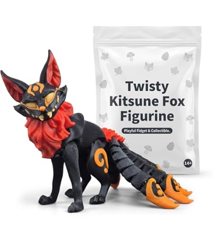Amazon.com: 3D Printed Nine-Tailed Fox Articulated Figure
